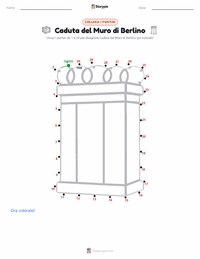 Anteprima della scheda stampabile di Caduta del Muro di Berlino