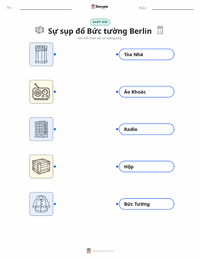 Tài liệu in sẵn Sự sụp đổ của Bức tường Berlin cho trẻ em