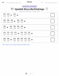 Podgląd drukowalnego arkusza ćwiczeń Upadek Muru Berlińskiego