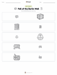 Fall of the Berlin Wall printable worksheet preview