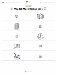 Podgląd drukowalnego arkusza ćwiczeń Upadek Muru Berlińskiego