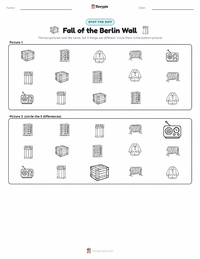 Fall of the Berlin Wall printable worksheet preview