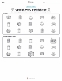 Podgląd drukowalnego arkusza ćwiczeń Upadek Muru Berlińskiego