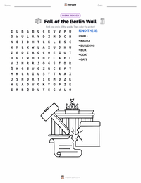 Fall of the Berlin Wall printable worksheet preview