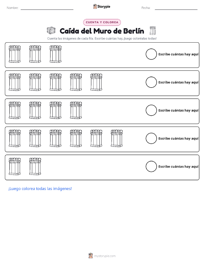 Contar y Colorear