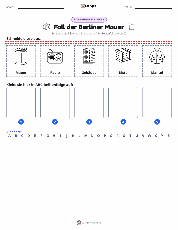 Schneiden & Einfügen Alphabet