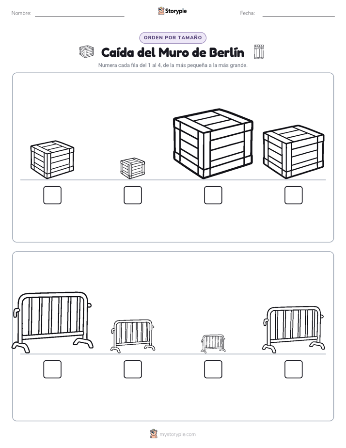 Orden de Tamaños