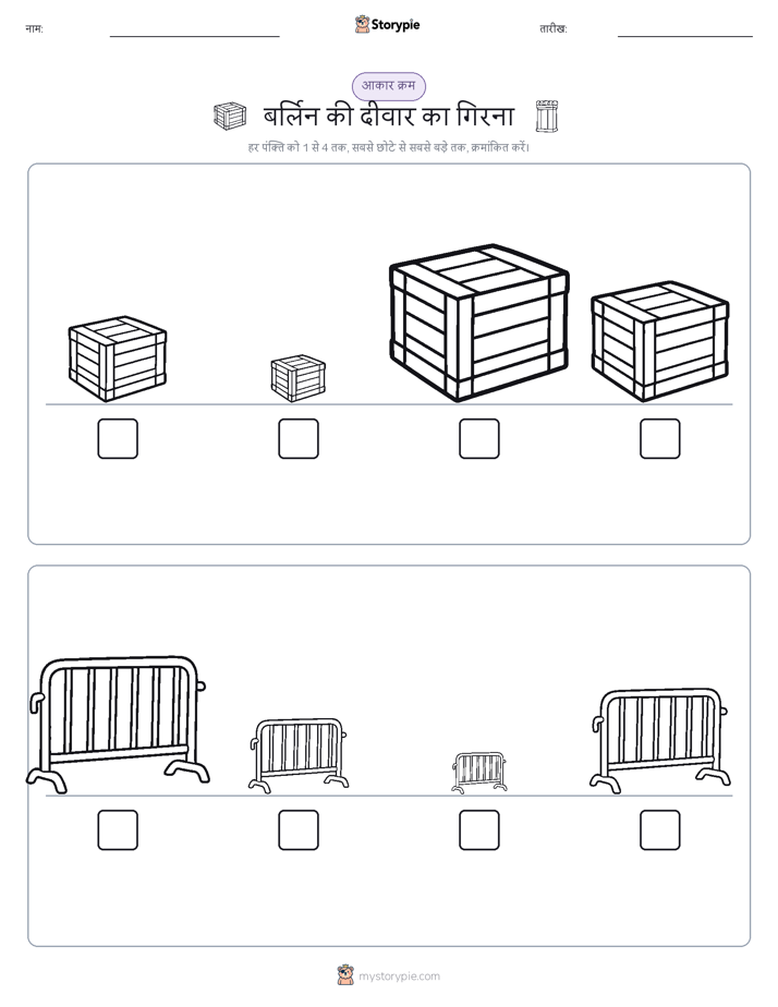 आकार क्रम