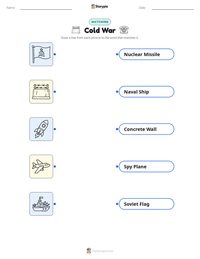 Cold War printable worksheet for kids
