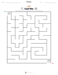 Cold War printable worksheet preview
