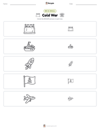 Cold War printable worksheet preview