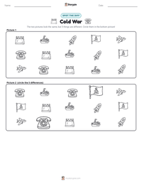 Cold War printable worksheet preview