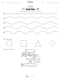 Cold War printable worksheet preview