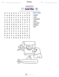 Cold War printable worksheet preview
