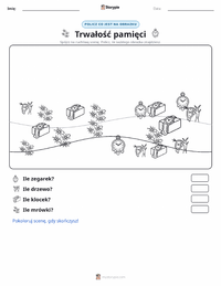 Podgląd drukowalnego arkusza ćwiczeń Trwałość pamięci