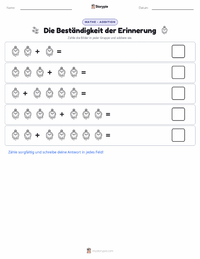 Die Beständigkeit der Erinnerung druckbare Arbeitsblatt Vorschau