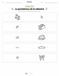 Aperçu de la feuille de travail imprimable La Persistance de la mémoire