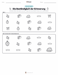 Die Beständigkeit der Erinnerung druckbare Arbeitsblatt Vorschau