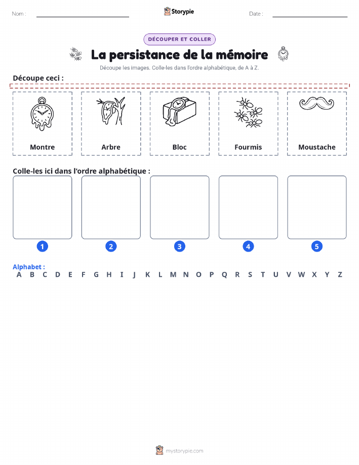 Découper & Coller l'Alphabet