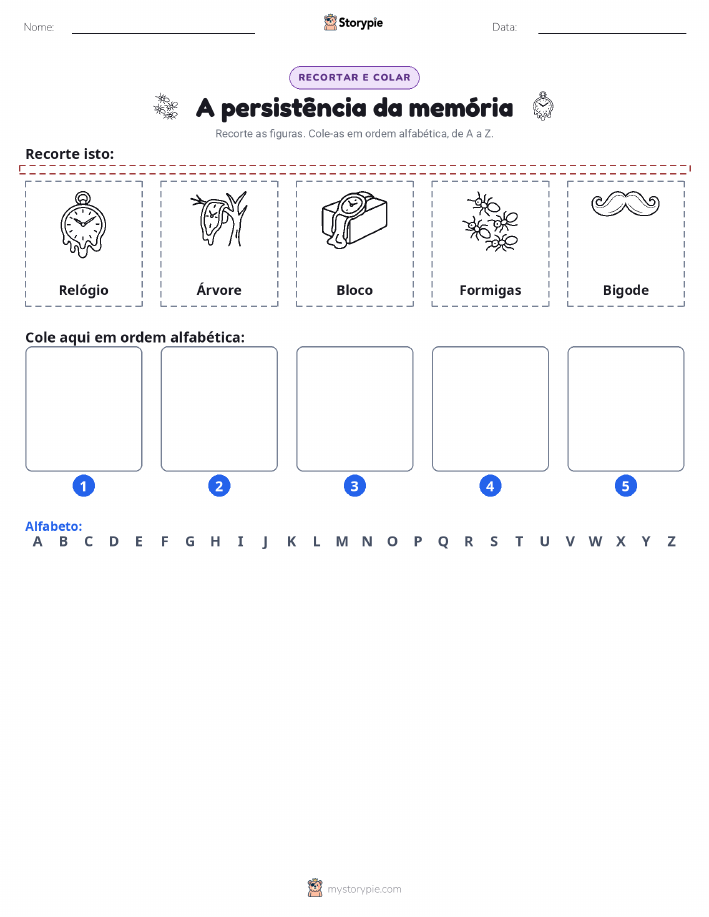 Recortar & Colar Alfabeto