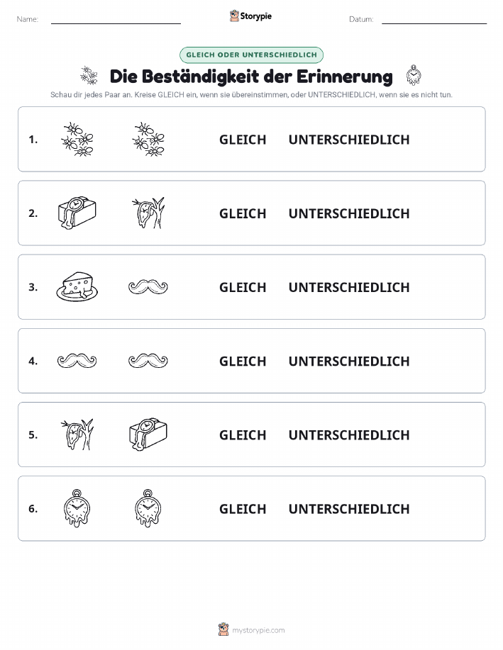 Gleich oder Anders