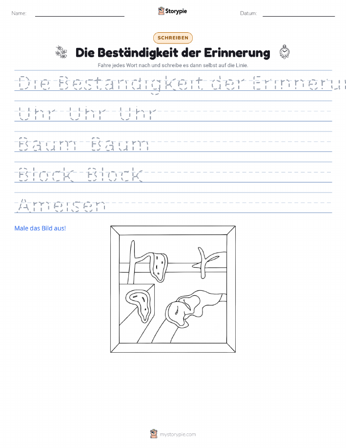 Schreibübung