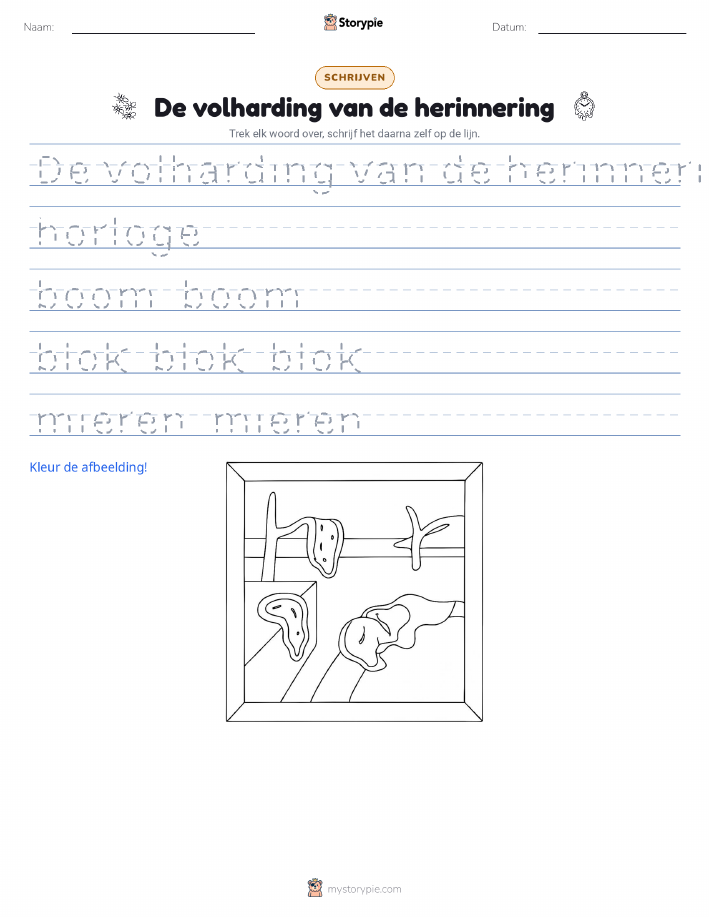 Schrijf Oefening