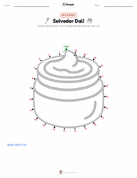 Salvador Dalí printable worksheet preview