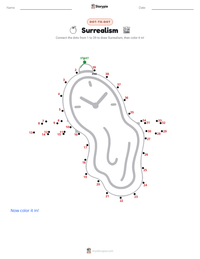 Surrealism printable worksheet preview