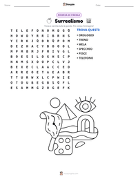 Anteprima della scheda stampabile di Surrealismo