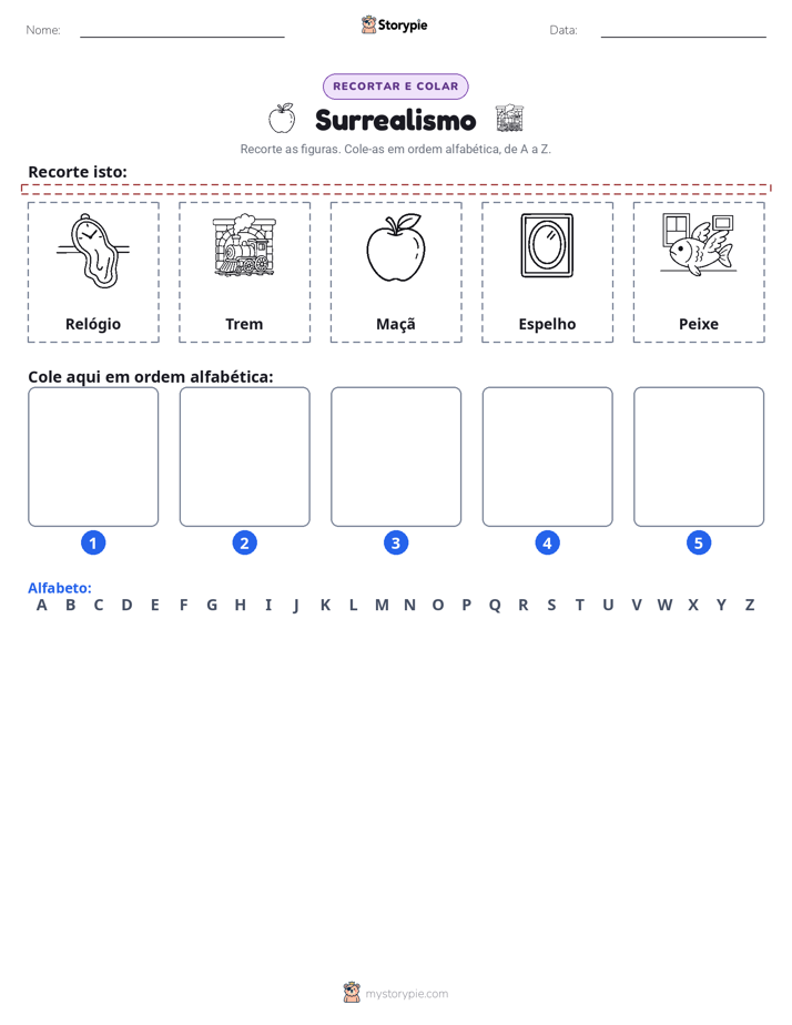 Recortar & Colar Alfabeto