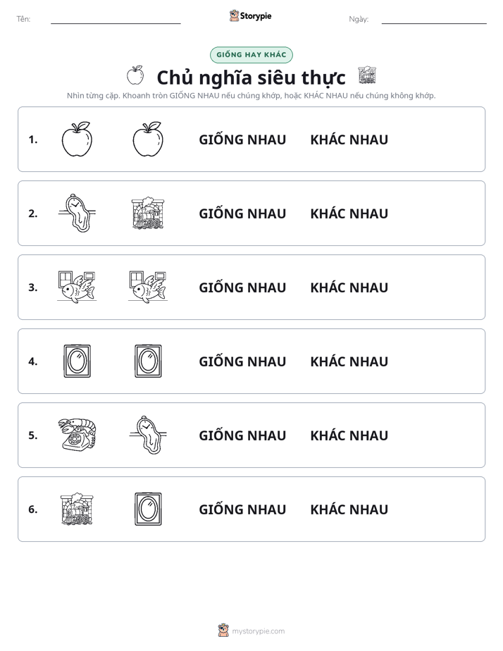 Giống Hay Khác