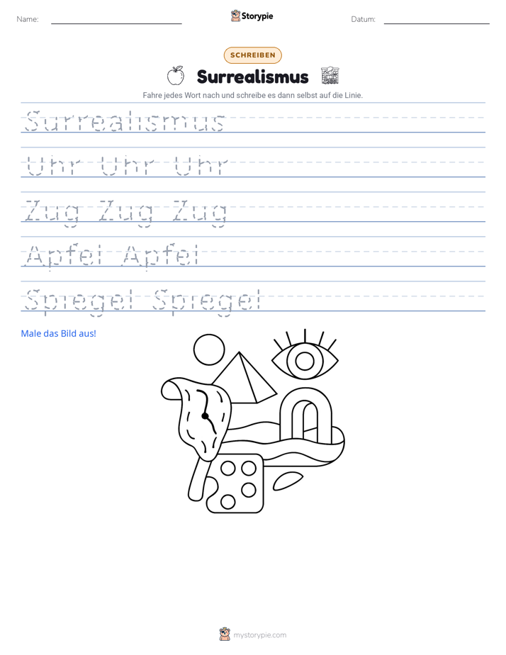 Schreibübung