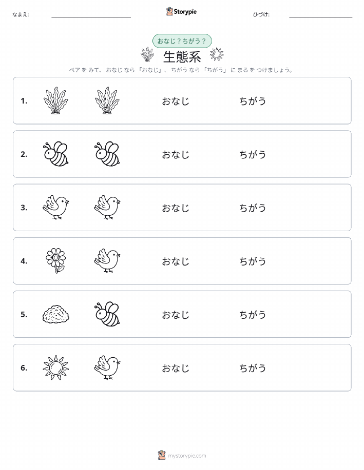 同じか違うか