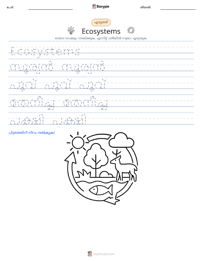 എഴുത്ത് പരിശീലനം