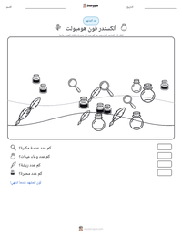 معاينة ورقة العمل القابلة للطباعة ألكسندر فون هومبولت