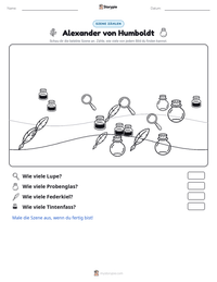 Alexander von Humboldt druckbare Arbeitsblatt Vorschau
