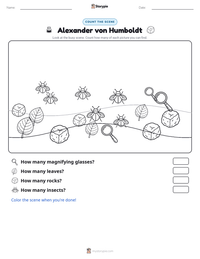 Alexander von Humboldt printable worksheet preview