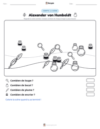 Aperçu de la feuille de travail imprimable Alexander von Humboldt