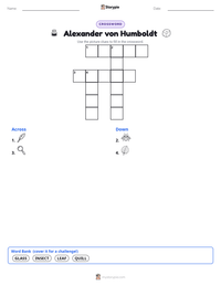 Alexander von Humboldt printable worksheet preview