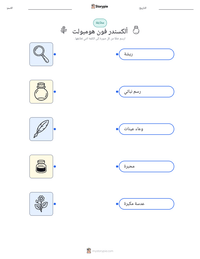 معاينة ورقة العمل القابلة للطباعة ألكسندر فون هومبولت