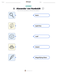 Alexander von Humboldt printable worksheet preview