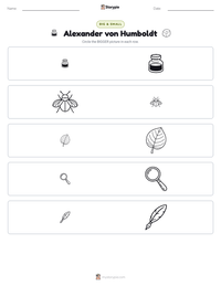 Alexander von Humboldt printable worksheet preview