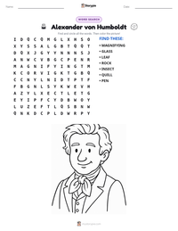 Alexander von Humboldt printable worksheet preview