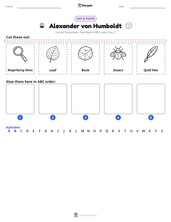 Cut & Paste Alphabet