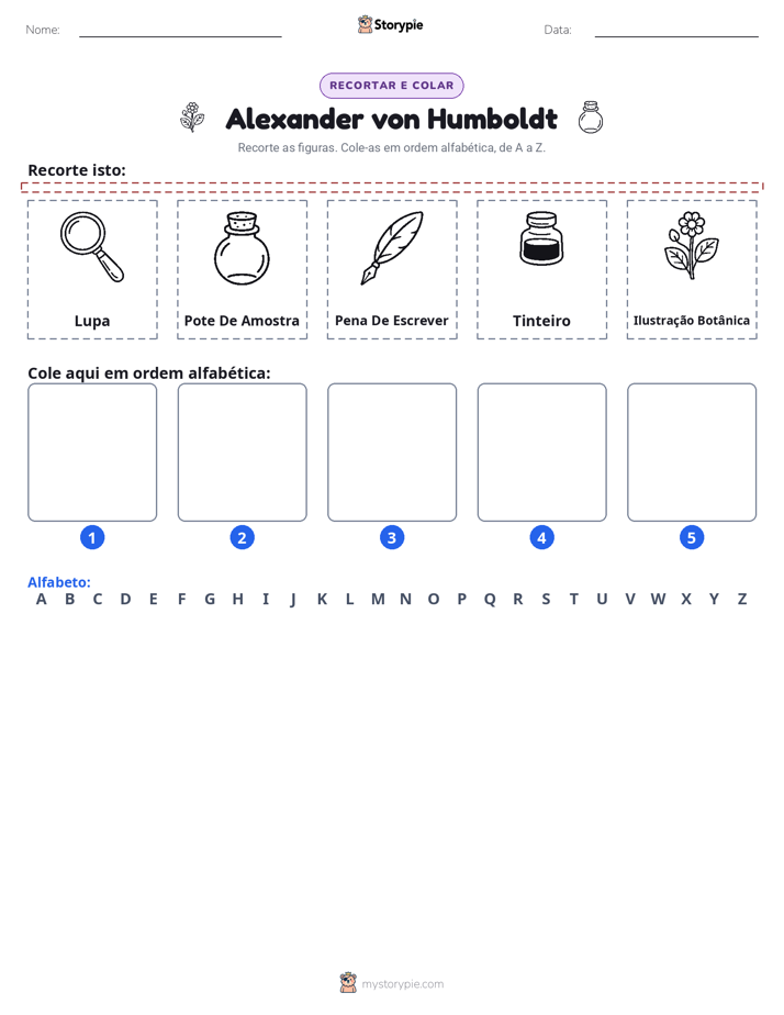 Recortar & Colar Alfabeto