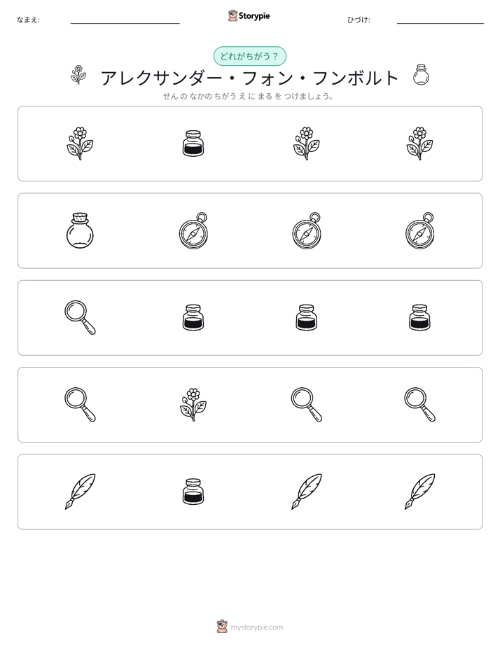 異なるものを見つけよう
