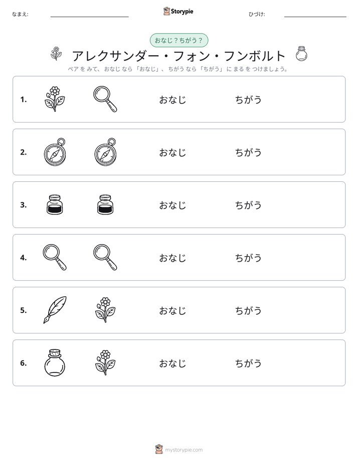 同じか違うか