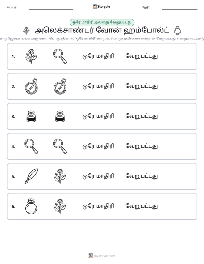 அதே அல்லது மாறுபட்டது