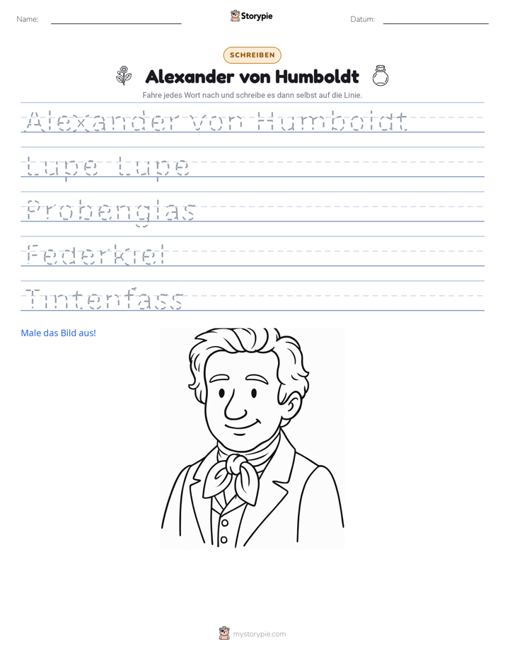 Schreibübung